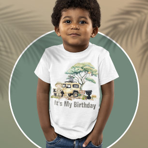 Safari Jungle Animals Cool Modern Es ist mein Gebu Kleinkind T-shirt
