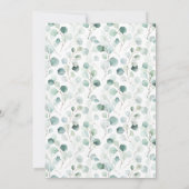 Safari Jungle Animals Eucalyptus Baby Shower Invit Einladung (Rückseite)