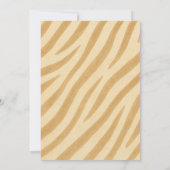 Safari Jungle Animals First Birthday Einladung (Rückseite)