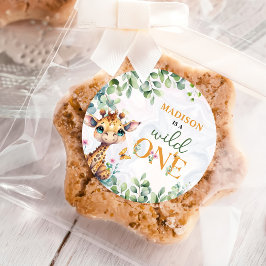 Safari Jungle Animals Geburtstag Runder Aufkleber