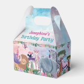 Safari jungle animals girl custom geschenkschachtel (Vorderseite)