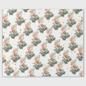 Safari Jungle Animals Kinderzimmer Geschenkpapier (Flach)