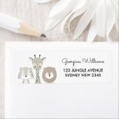 Safari Jungle Animals Moderne Babydusche Wild One (Insitu)