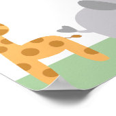 Safari Jungle Animals Poster/Print Poster (Ecke)