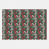 Safari Jungle Animals Weihnachten Lion Tiger Zebra Geschenkpapier Set (Vorderseite 3)