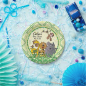 Safari Jungle Baby Animals - Babydusche Pappteller (Party)
