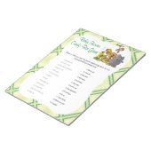 Safari Jungle Baby Animals - Candy Bar Notizblock (angewinkelt)