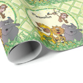 Safari Jungle Baby Animals Geschenkpapier (Rolleneckpunkt)