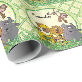 Safari Jungle Baby Animals Geschenkpapier