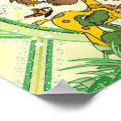 Safari Jungle Baby Animals Poster (Ecke)