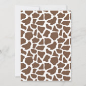 Safari Jungle Baby Boy Dusche Einladung (Rückseite)