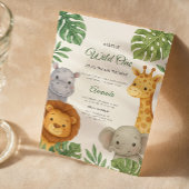 Safari Jungle Baby Dusche Einladung