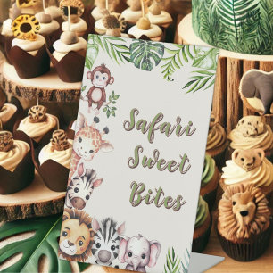 Safari Jungle Baby Dusche Nachtisch Sockelschild