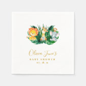 Safari Jungle Baby Dusche Serviette (Vorderseite)