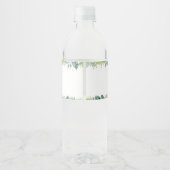 Safari Jungle Baby Dusche Wasserflaschenetikett (Rückseite)