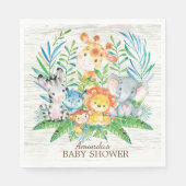 Safari Jungle Baby Duschpapier Napkins Serviette (Vorderseite)
