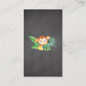 Safari Jungle Baby Showdusche Windeln Raffle Ticke Begleitkarte (Rückseite)