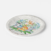 Safari Jungle Baby Shower 7" Plättchen Pappteller (Schrägansicht)