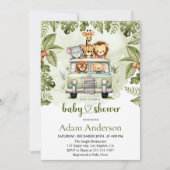 Safari Jungle Baby Shower Invitation Einladung (Vorderseite)
