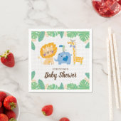 Safari Jungle Baby Shower Napkin Serviette (Beispiel)