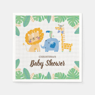 Safari Jungle Baby Shower Napkin Serviette