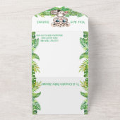 Safari Jungle Babydusche alles in einer Einladung (Außenbereich)