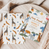 Safari Jungle Birthday Einladung