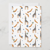 Safari Jungle Birthday Einladung (Rückseite)