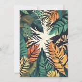 Safari Jungle Birthday Einladung (Rückseite)