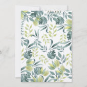 Safari Jungle Birthday Einladung - Kraft (Rückseite)