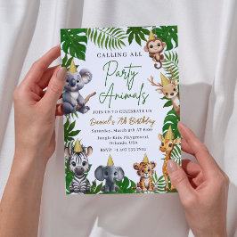 Safari Jungle Birthday Invitation for Kids Einladung