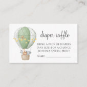 Safari Jungle Boho Babydusche Windelwaschkarten Begleitkarte (Vorderseite)