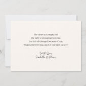 Safari Jungle Boy Baby Dusche Danke Karte (Rückseite)