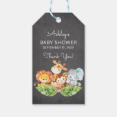 Safari Jungle Boys Baby Dusche Gefallen Geschenkta Geschenkanhänger (Vorderseite)