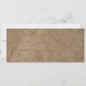 Safari Jungle Brown Animals Baby Shocket Einladung (Rückseite)