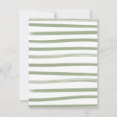 Safari Jungle Camping Baby Dusche Wäscheleine Einladung (Rückseite)