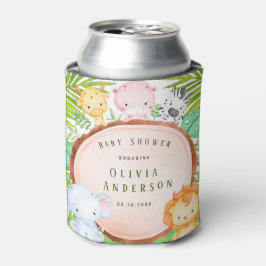 Safari Jungle Cartoon Animal Baby Dusche Vielen Da Dosenkühler