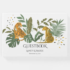 Safari Jungle Cats Wedding Guestbook Gästebuch