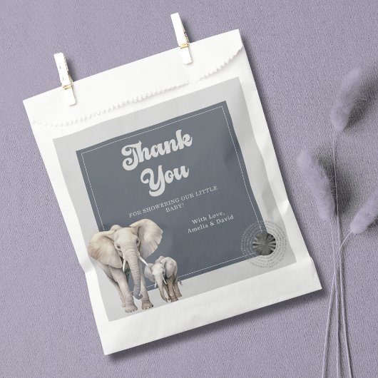 Safari Jungle Elephant Baby Dusche Gefallen Tasche Geschenktütchen