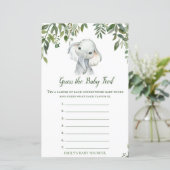 Safari Jungle Elephant Baby Shower Game PRINTED (Stehend Vorderseite)