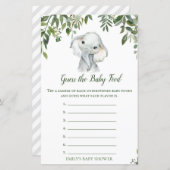 Safari Jungle Elephant Baby Shower Game PRINTED (Vorne/Hinten)