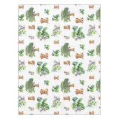 Safari Jungle Elephant Tiger Tropische Vegetation Tischdecke (Vorderseite)