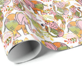 Safari Jungle Fun Animals Tween Teen Boho Geburtst Geschenkpapier (Rolleneckpunkt)