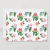 Safari Jungle Girl Babydusche Danke Karte (Rückseite)