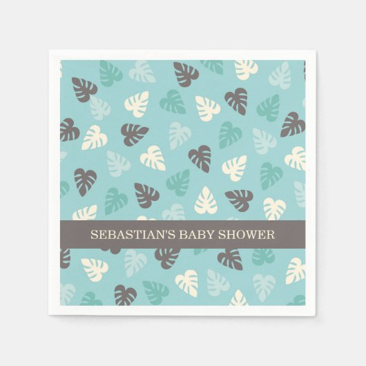 Safari Jungle Leaf Napkins Serviette (Vorderseite)