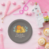 Safari Jungle Lion Baby Dusche Pappteller (Party)