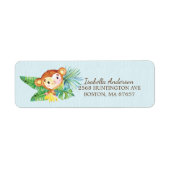 Safari Jungle Monkey Baby Dusche Etikett (Vorne)