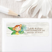 Safari Jungle Monkey Baby Dusche Etikett (Insitu)