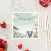 Safari Jungle Napkins zum Geburtstag von Kindern Serviette (Beispiel)