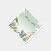 Safari Jungle Napkins zum Geburtstag von Kindern Serviette (Ecke)